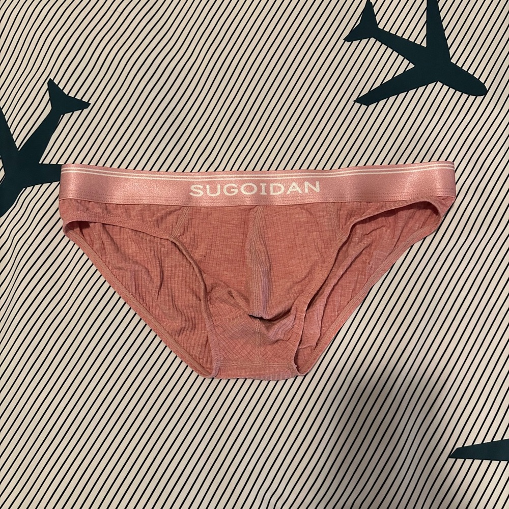 Men’s bikini brief underwear. Fits a USA Medium